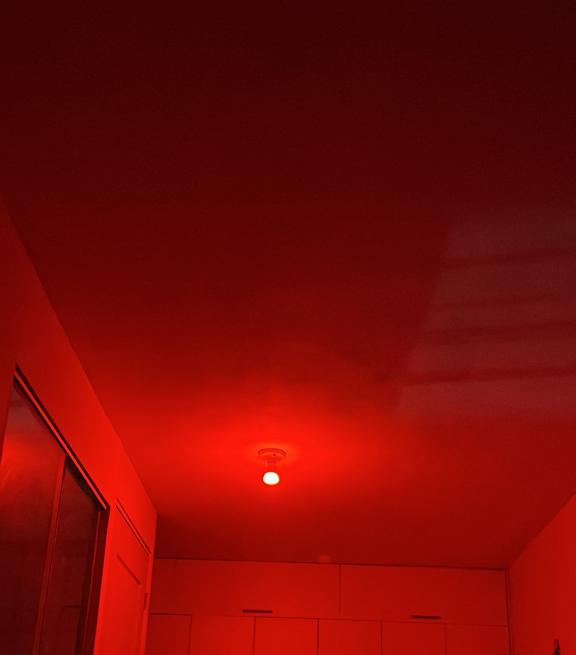 luz roja para dormir